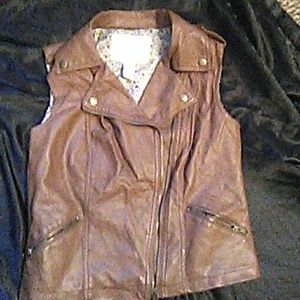American Rag Pleather Vest S